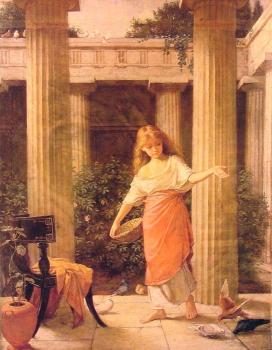 John William Waterhouse : In the Peristyle
